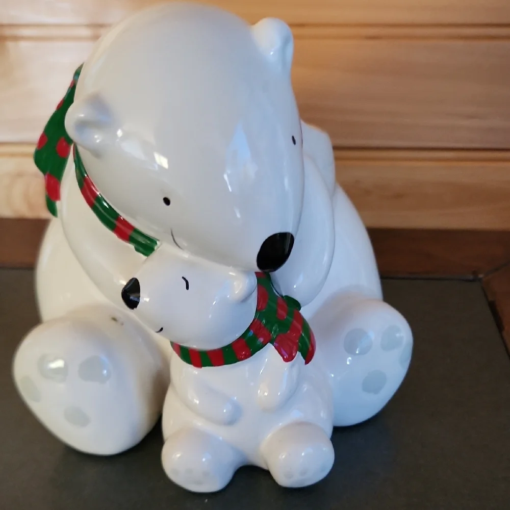 Vintage Telaflira Coca Cola Polar Bear Planter